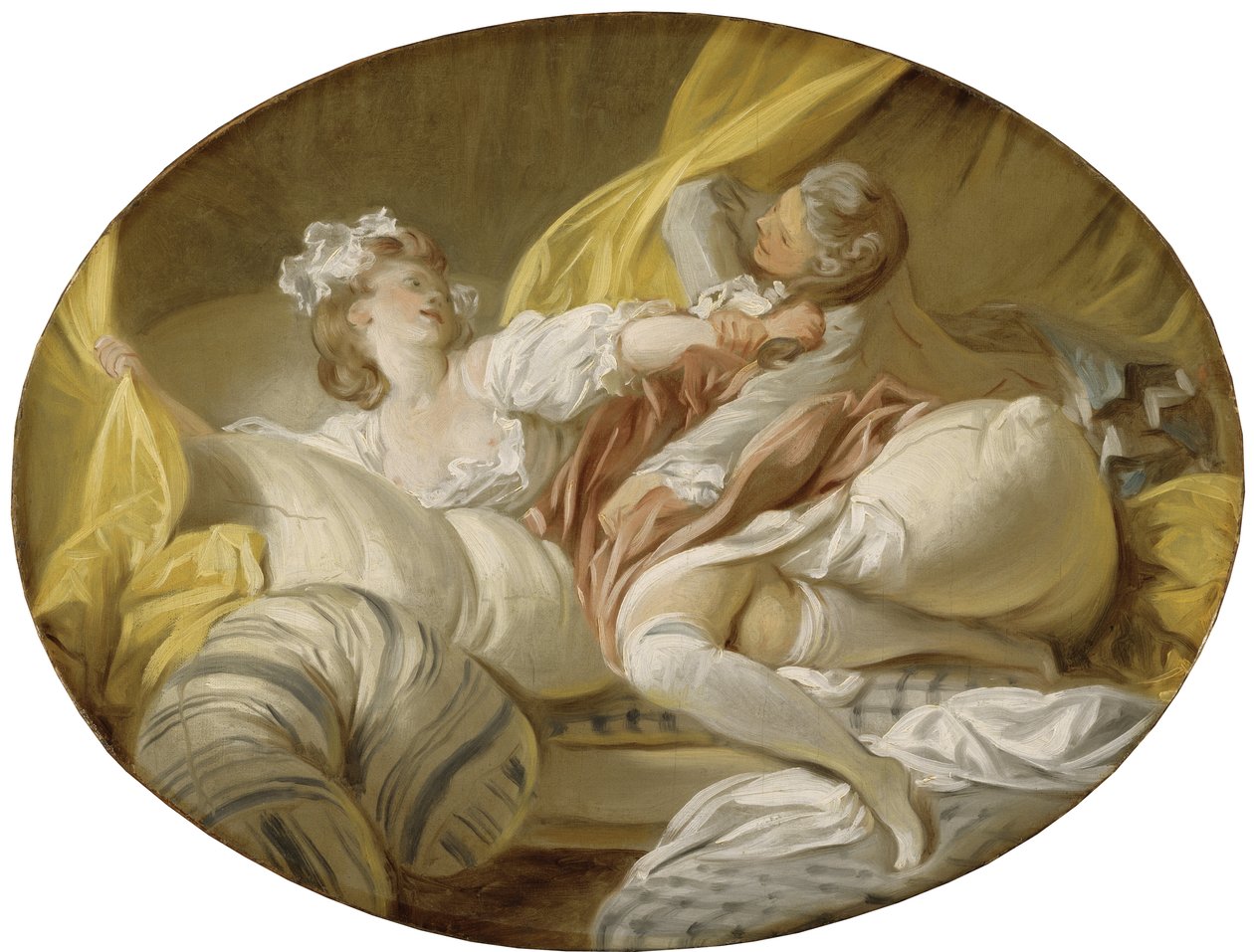 La ellenállás inutile (Useless Resistance), Fragonard, Jean Honore (1732-1806). Olajfestmény. Mérete: 45x60,5 cm. Nemzeti Múzeum Stockholm alkotó: Jean Honore Fragonard