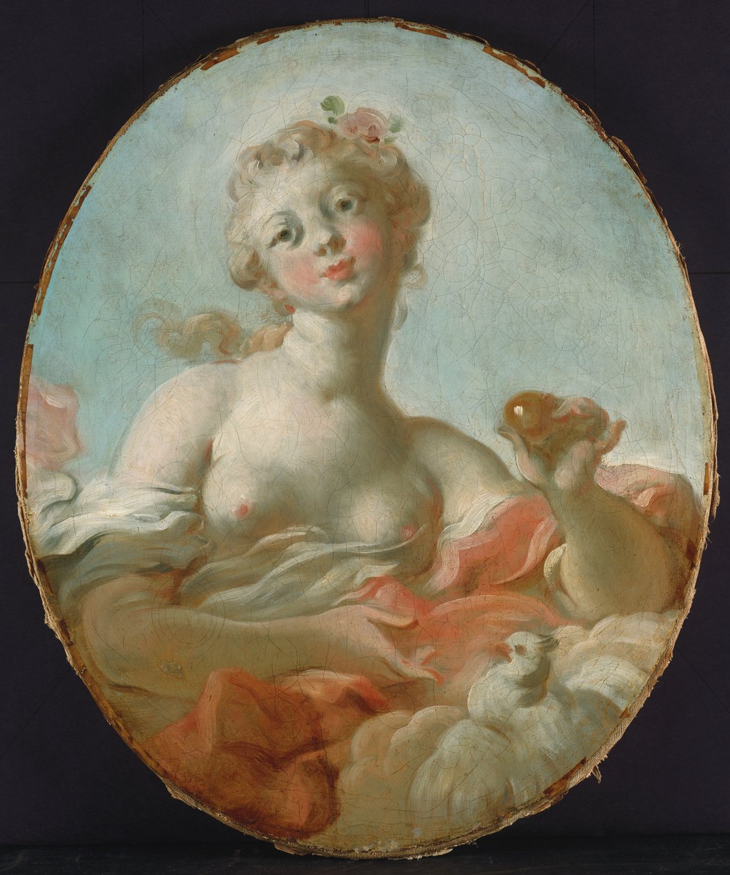 Miss Marie-Catherine Colombe Vénusz szerepében alkotó: Jean Honore Fragonard