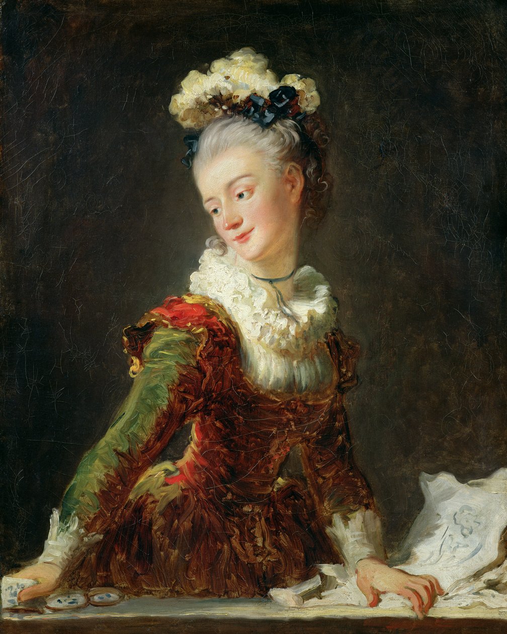 Marie-Madeleine Guimard (1743-1816) alkotó: Jean Honore Fragonard