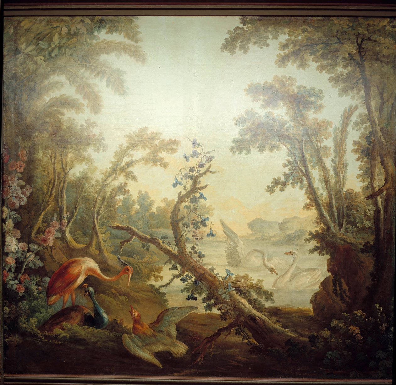Marteau társalgó felirat: hattyú táj. Jean Baptiste Huet (1745-1811) és Jean Honore Fragonard (1732-1806) alkotó: Jean Honore Fragonard