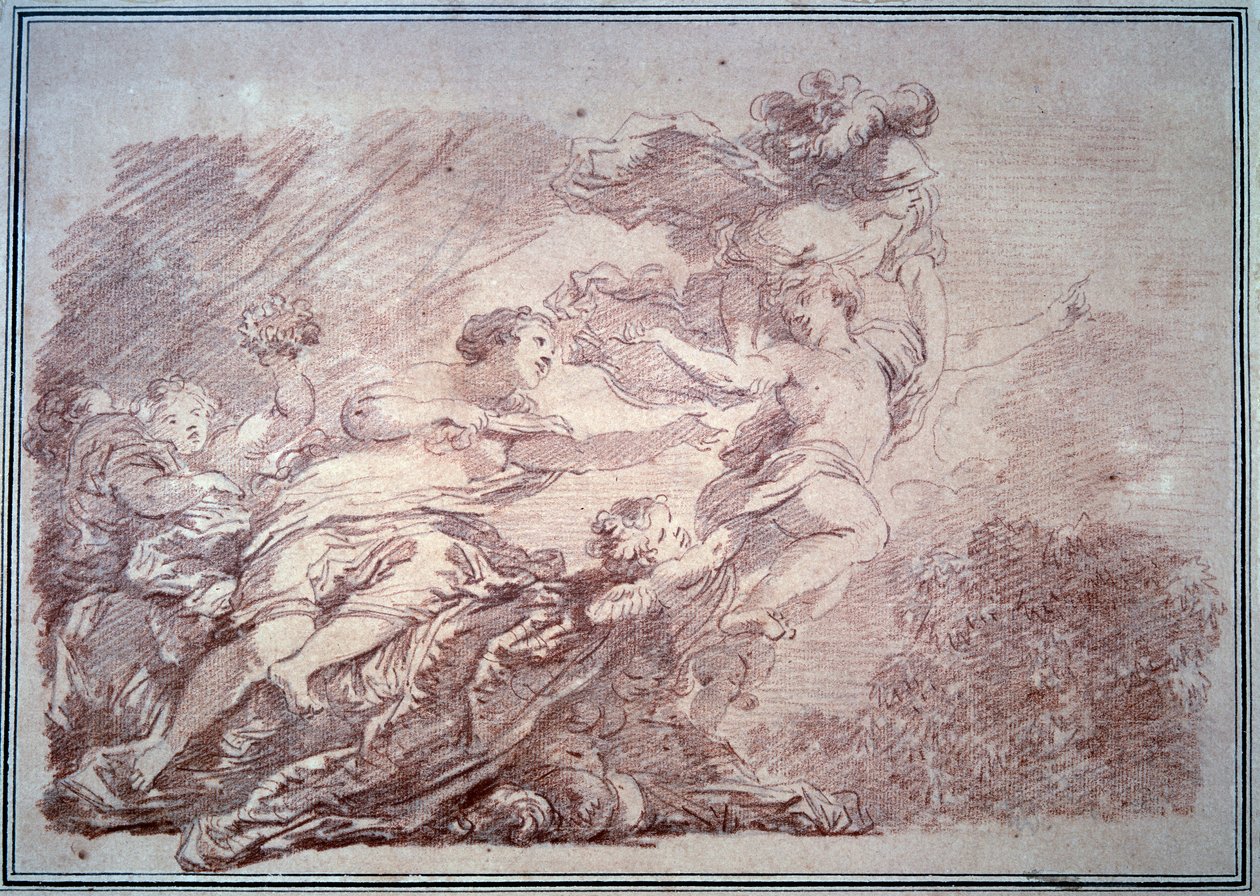 Minerva kitép egy fiatal herceget a Sanguine-ból, Jean Honore Fragonard (1732-1806) 1774 Besancon, Szépművészeti Múzeum alkotó: Jean Honore Fragonard