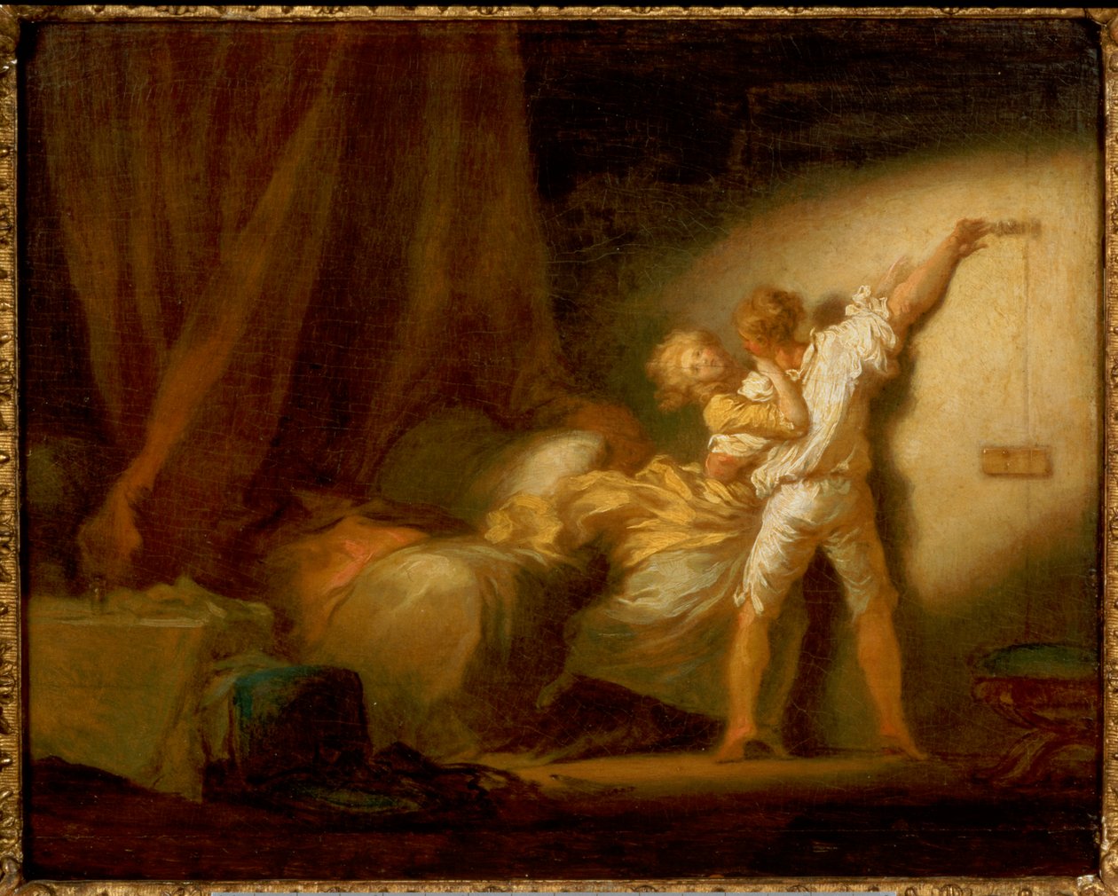 A "The Bolt" modellváltozata alkotó: Jean Honore Fragonard