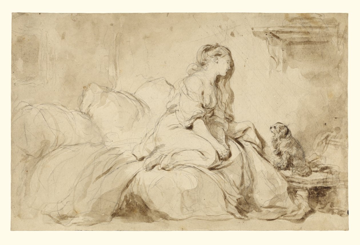 Ó! Bárcsak ő is ilyen hűséges lenne hozzám! alkotó: Jean Honore Fragonard
