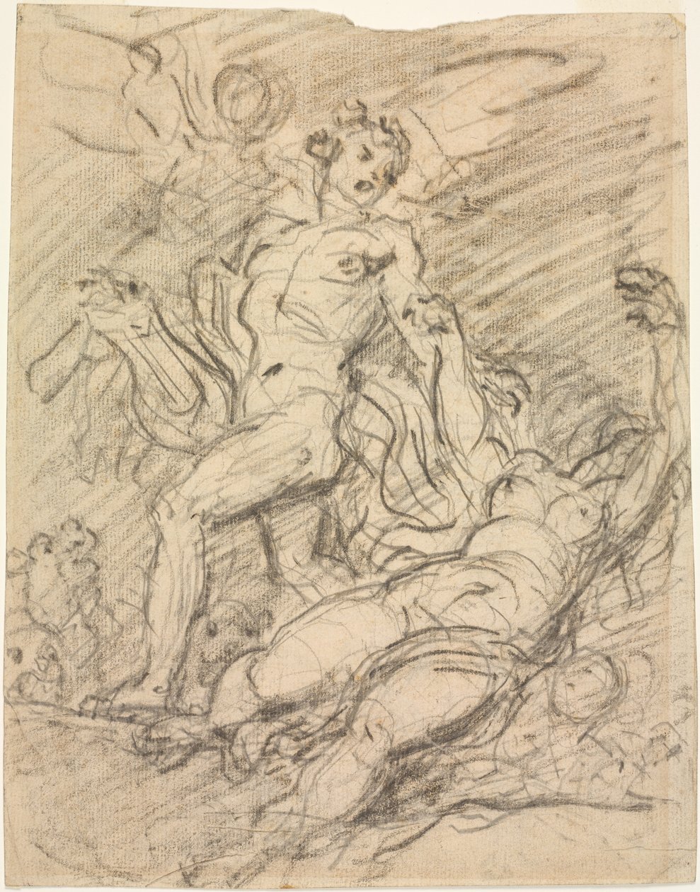 Orpheus és Eurydice recto , Kr. e. 1761. alkotó: Jean Honore Fragonard