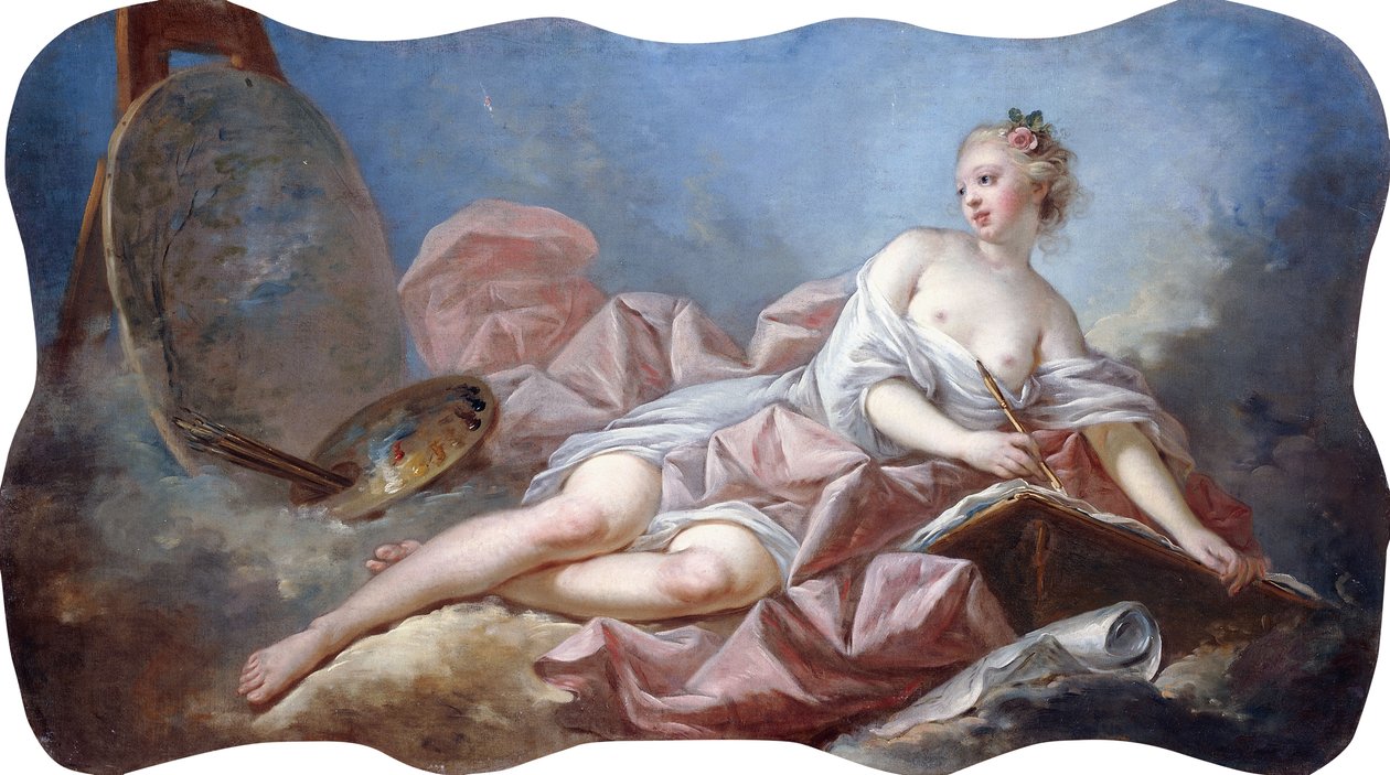 A festészet megszemélyesítése, alkotó: Jean Honore Fragonard