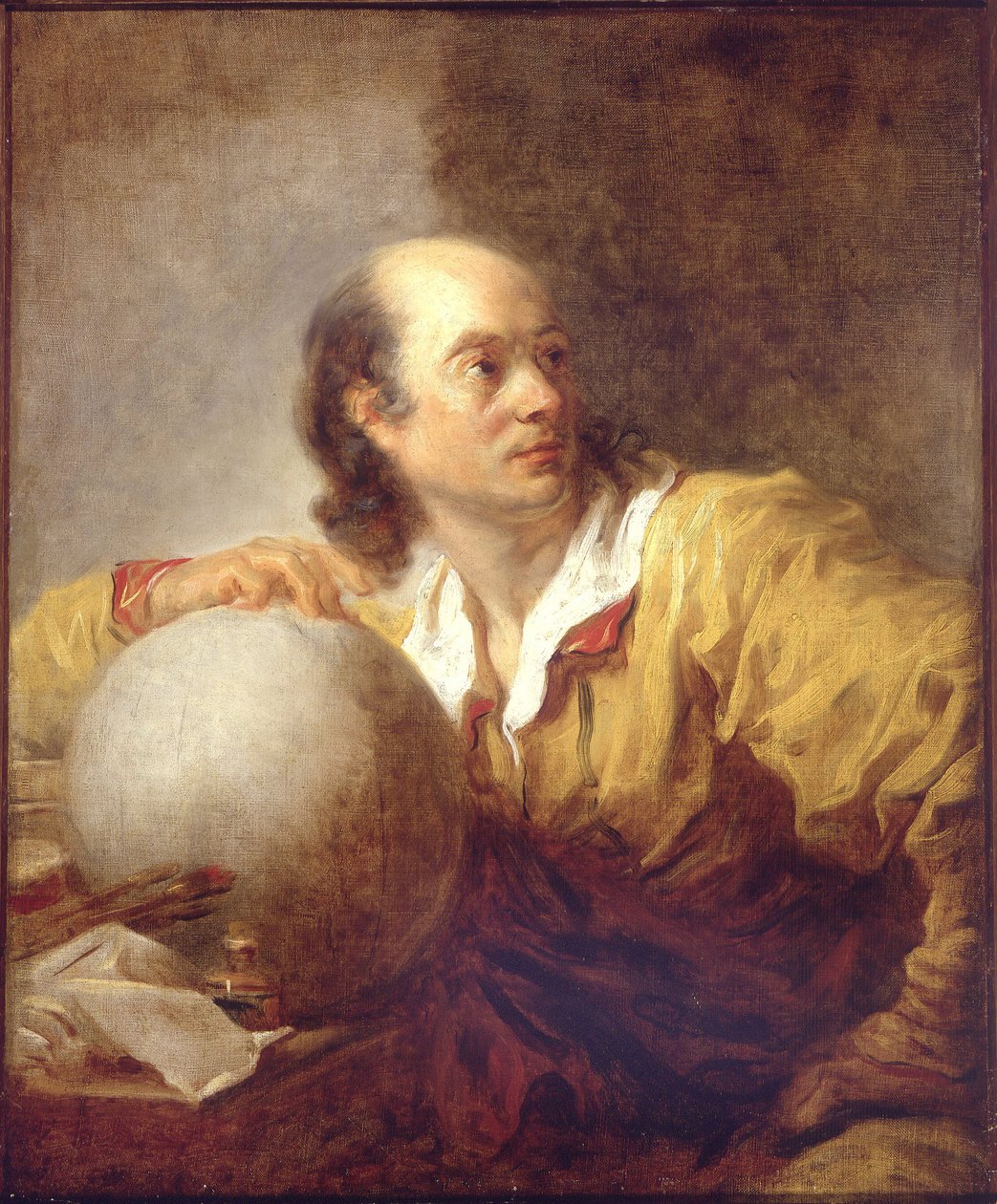 Jerome Lalande (1732-1807) portréja (Joseph Jerome Lefrancois de Lalande) - Jean Honore Fragonard (1732-1806) festménye - kb 1769 - Olaj, vászon - 72x59,5 - Petit Palais, Musee des la Beaux-Arts de Lalande Párizsból alkotó: Jean Honore Fragonard