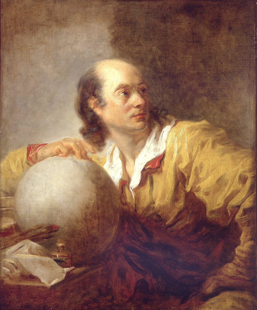 Jérôme Lalande portréja 1732-1807 alkotó: Jean Honore Fragonard