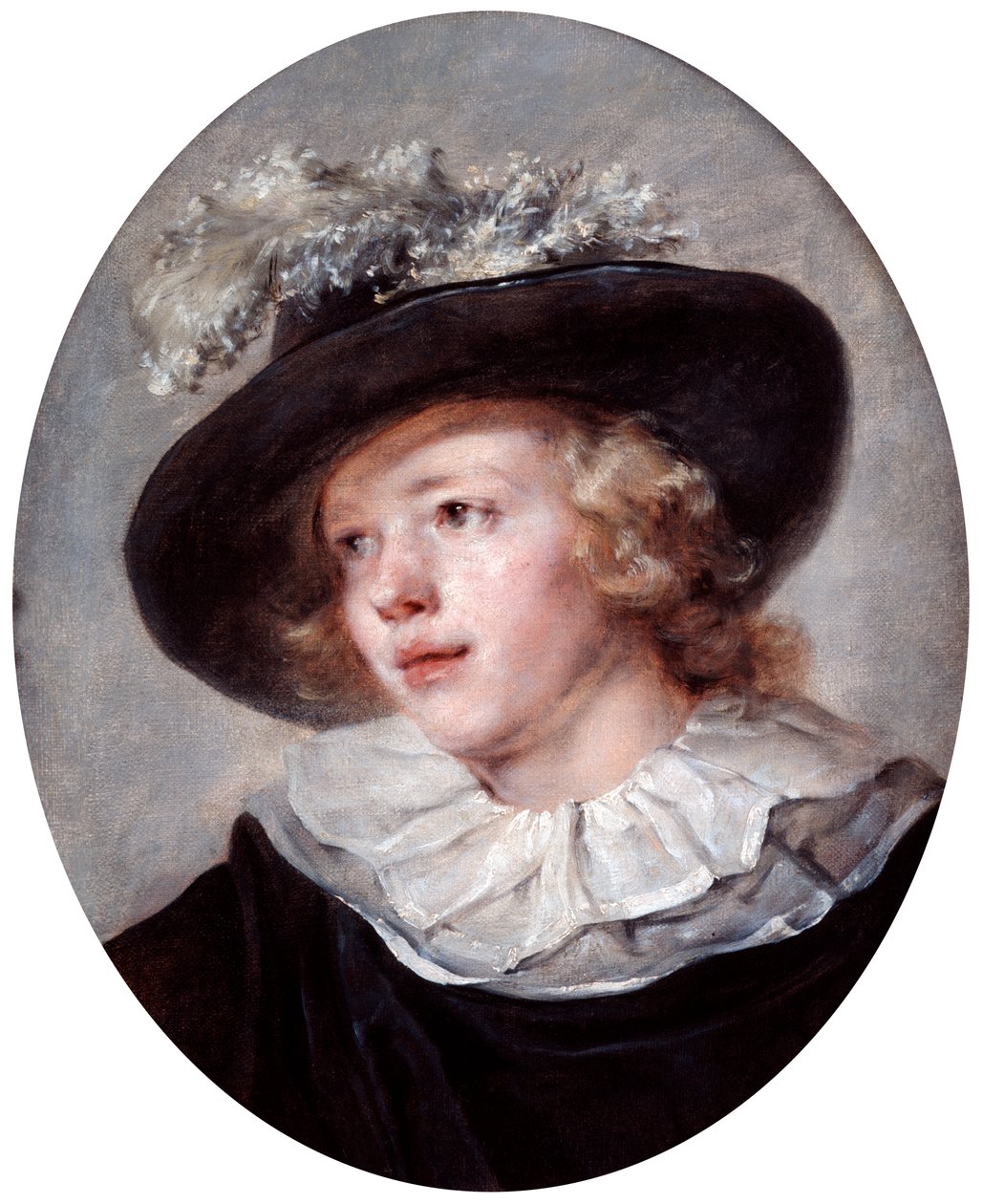 Fiatal férfi portréja, XVIII. század eleji 19. század alkotó: Jean Honore Fragonard