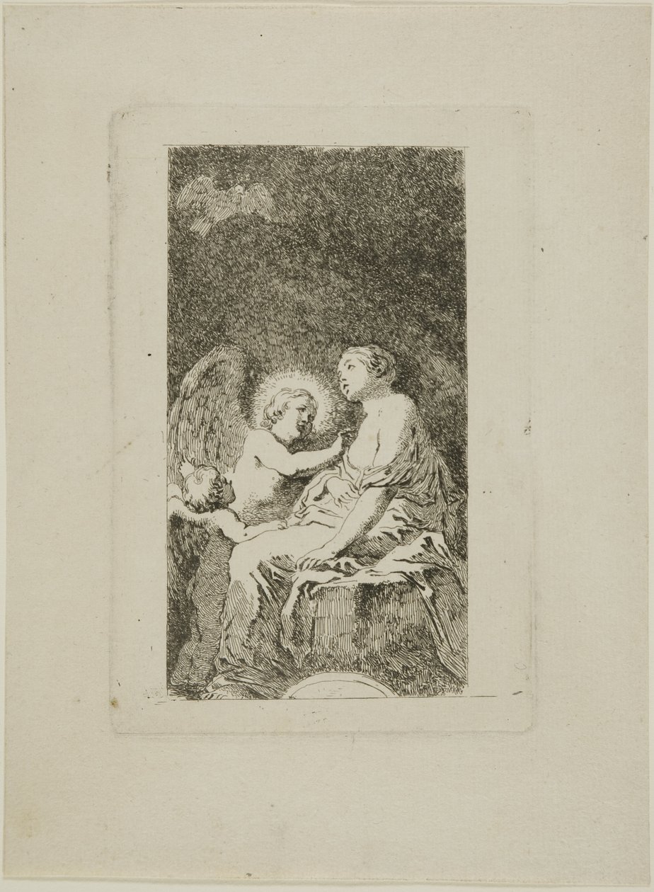 Alexandriai Szent Katalin, akit egy angyal gyógyított meg alkotó: Jean Honore Fragonard