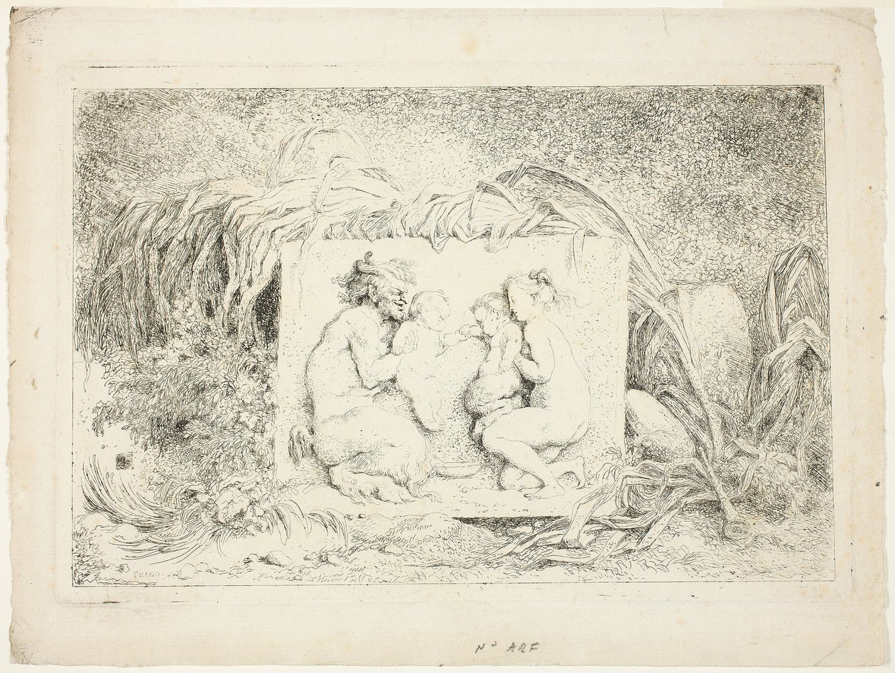 Szatírok tánca, a Bacchanales, avagy szatírok játékai című filmből alkotó: Jean Honore Fragonard