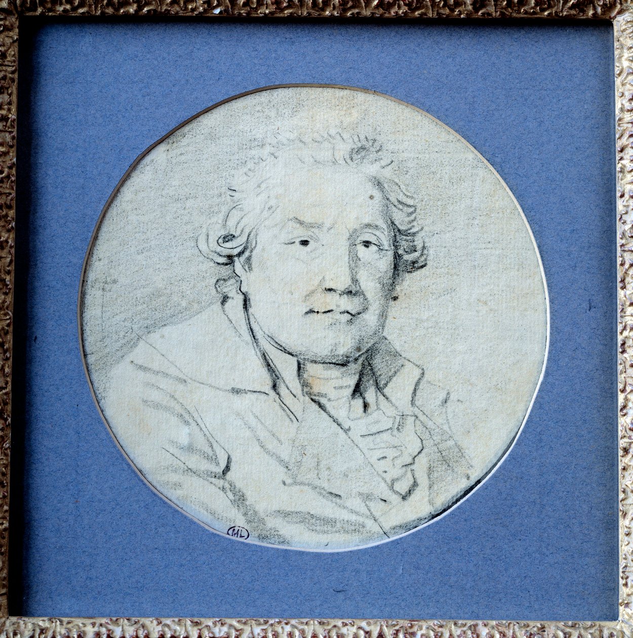 Önarckép. Jean Honore Fragonard (1732-1806) rajza alkotó: Jean Honore Fragonard