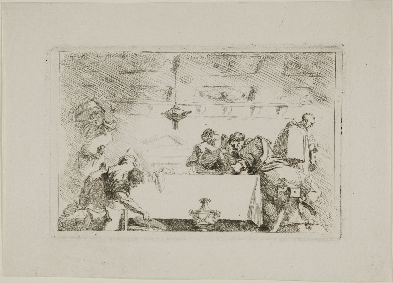 A tanítványok Emmausban alkotó: Jean Honore Fragonard