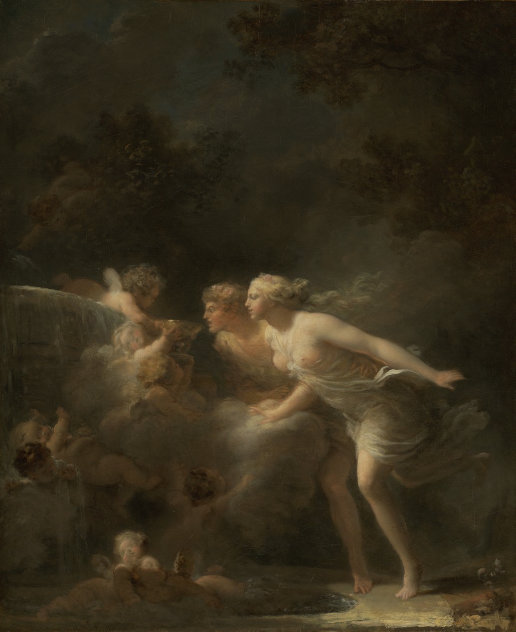 A szerelem kútja, 1785 körül (olaj, vászon) alkotó: Jean Honore Fragonard