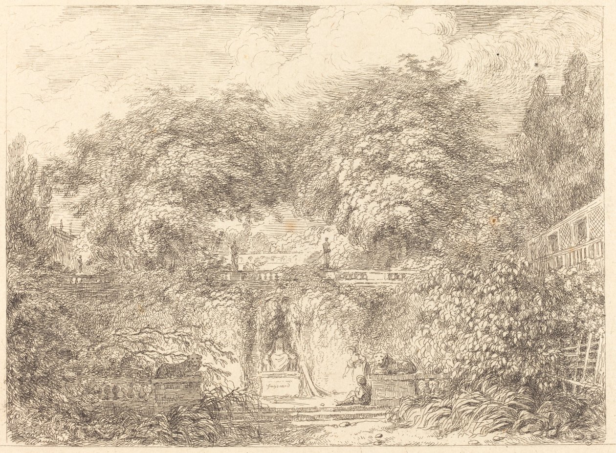 A kis park (Le petit parc) alkotó: Jean Honore Fragonard