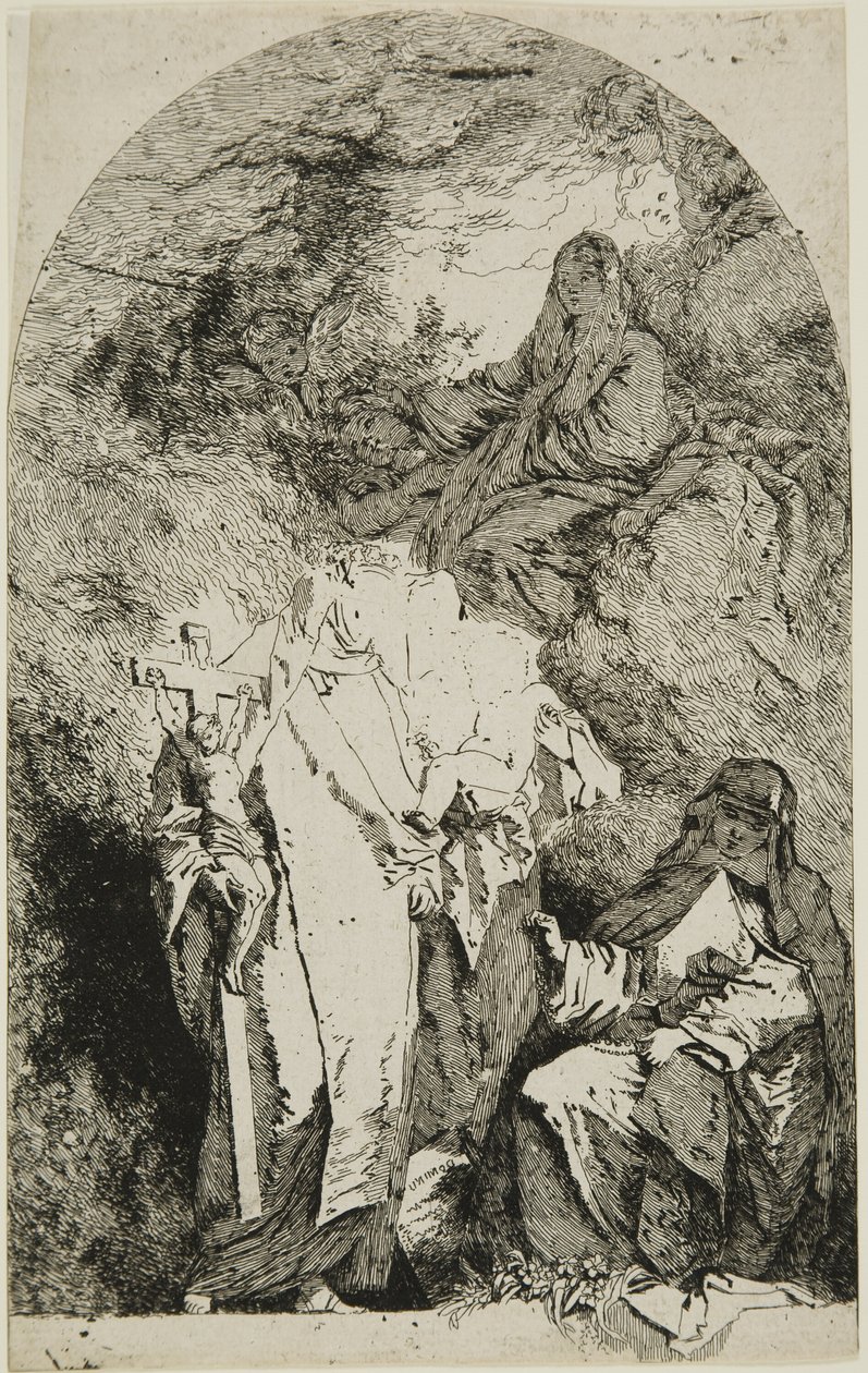 A Madonna az SS-ekkel. Catherine, Rose Limából és Agnes Montepulcianóból alkotó: Jean Honore Fragonard