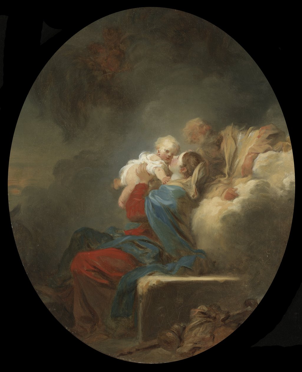 The Rest on the Flight to Egypt, 1774 körül alkotó: Jean Honore Fragonard