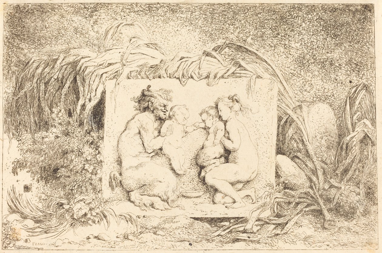 A Szatír családja alkotó: Jean Honore Fragonard
