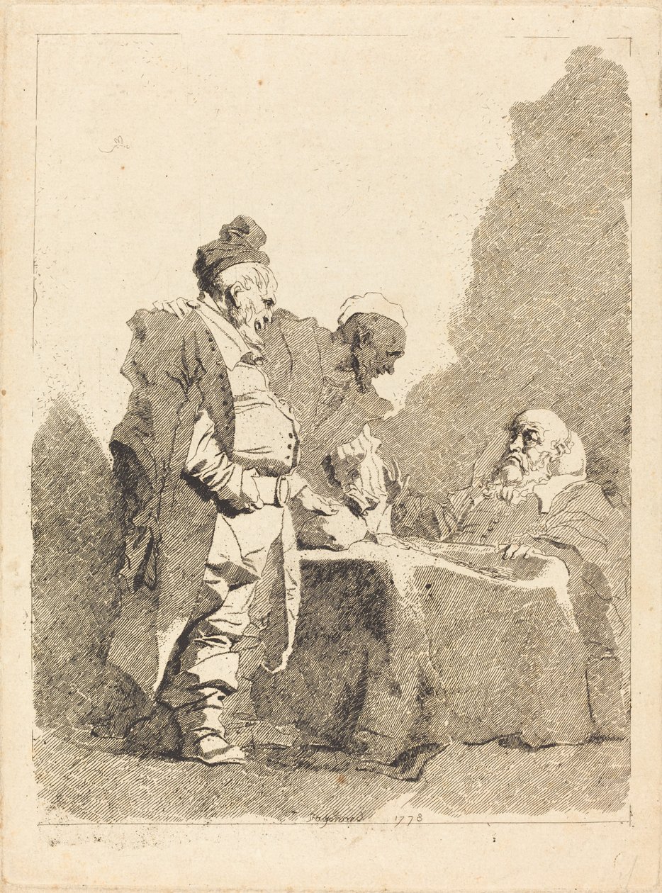 Az adószedők (Les traitants) alkotó: Jean-Honore Fragonard