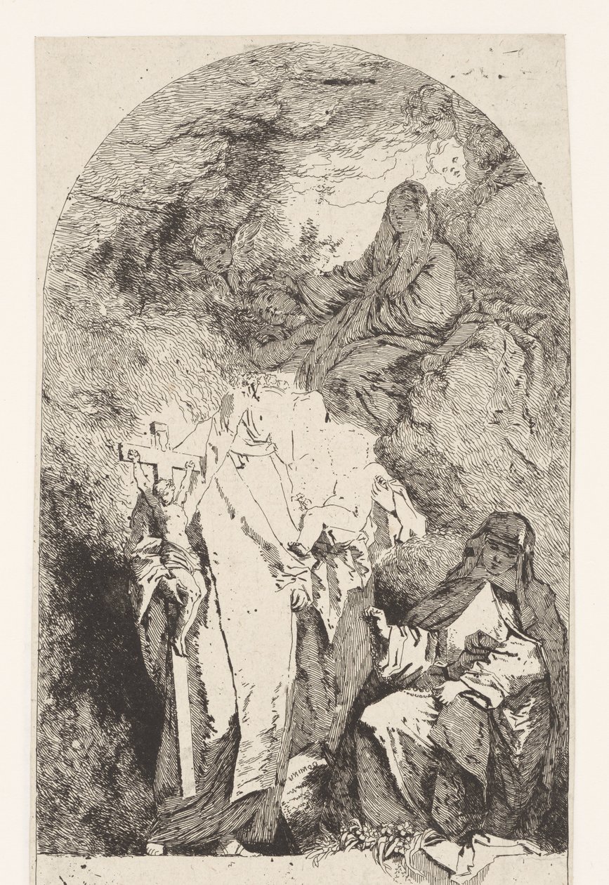 Mária dicsőítése alkotó: Jean Honore Fragonard