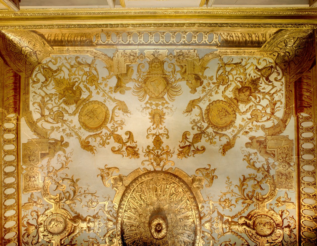 Andre Camot Jean I Berain (1640-1711) nyomán, A Hotel de Mailly ágyának hálószobájának mennyezete alkotó: Jean I  Berain