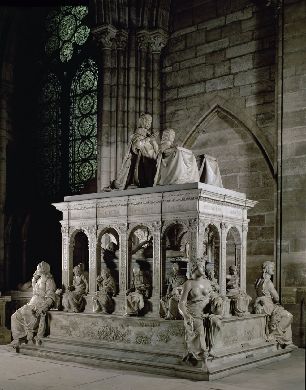 XII. Lajos (1462-1515) és Bretagne-i Anna (1477-1514) sírja (márvány) alkotó: Jean I Juste