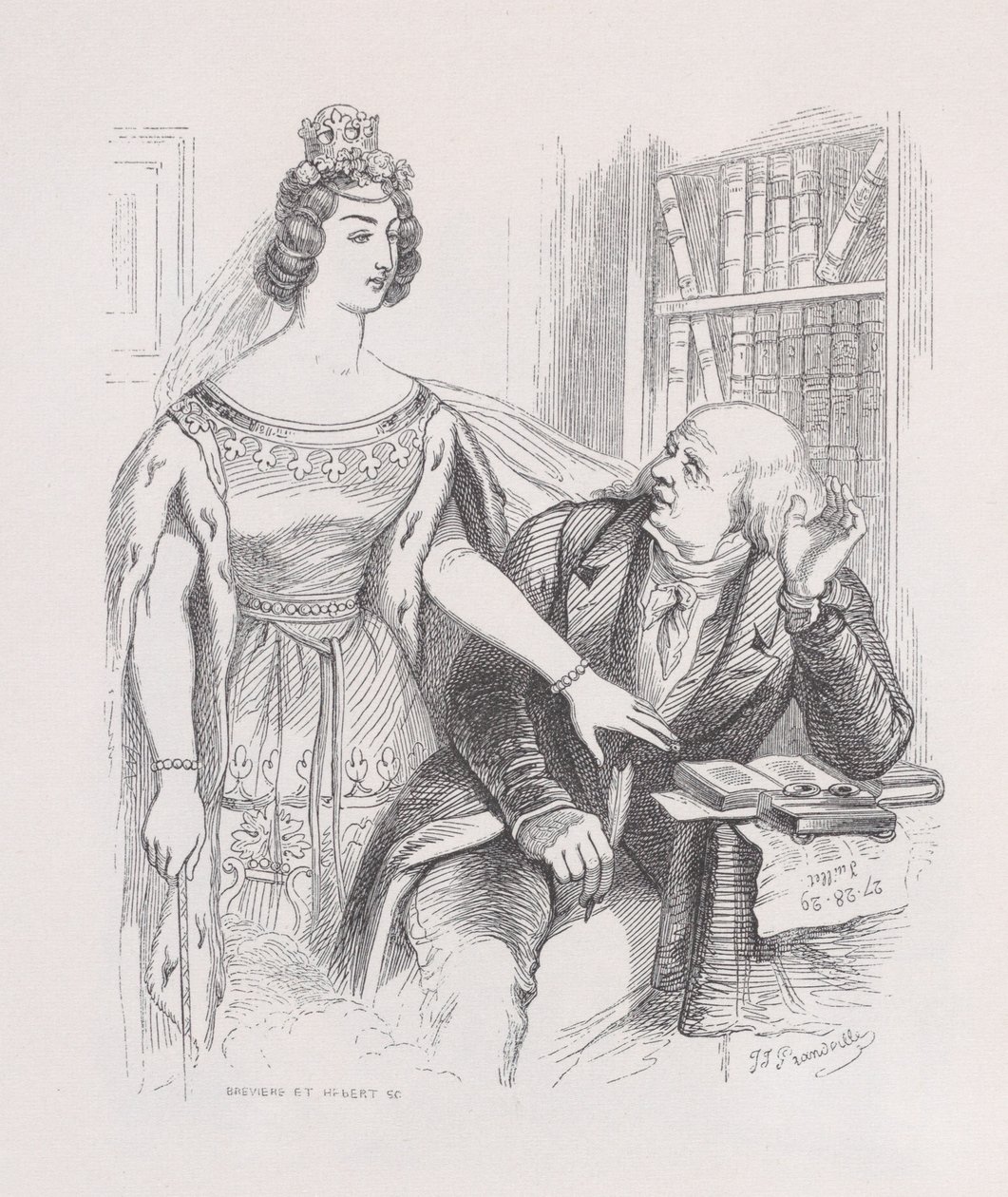 Viszlát, sanzonok a Béranger teljes műveiből, 1836. alkotó: Jean Ignace Isidore Gérard
