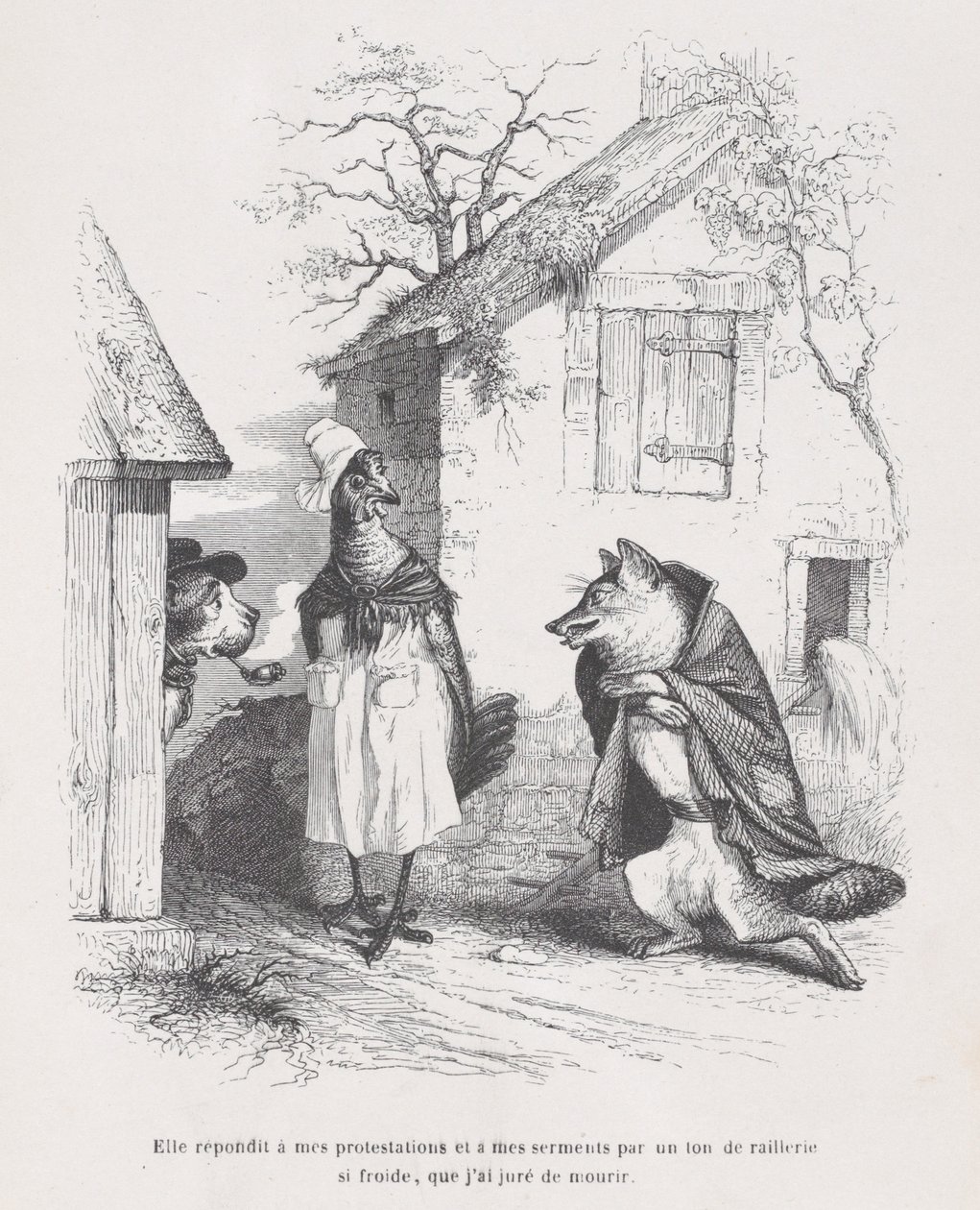 Tiltakozásomra és eskümre olyan hideg gúnnyal válaszolt, hogy megesküdtem..., kb. 1837-47. alkotó: Jean Ignace Isidore Gérard
