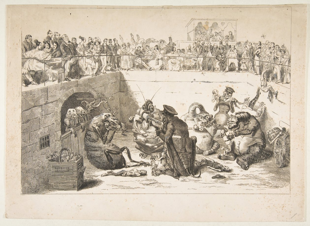 A vámpíradóknak kiszolgáltatott emberek, 1833. május alkotó: Jean Ignace Isidore Gérard