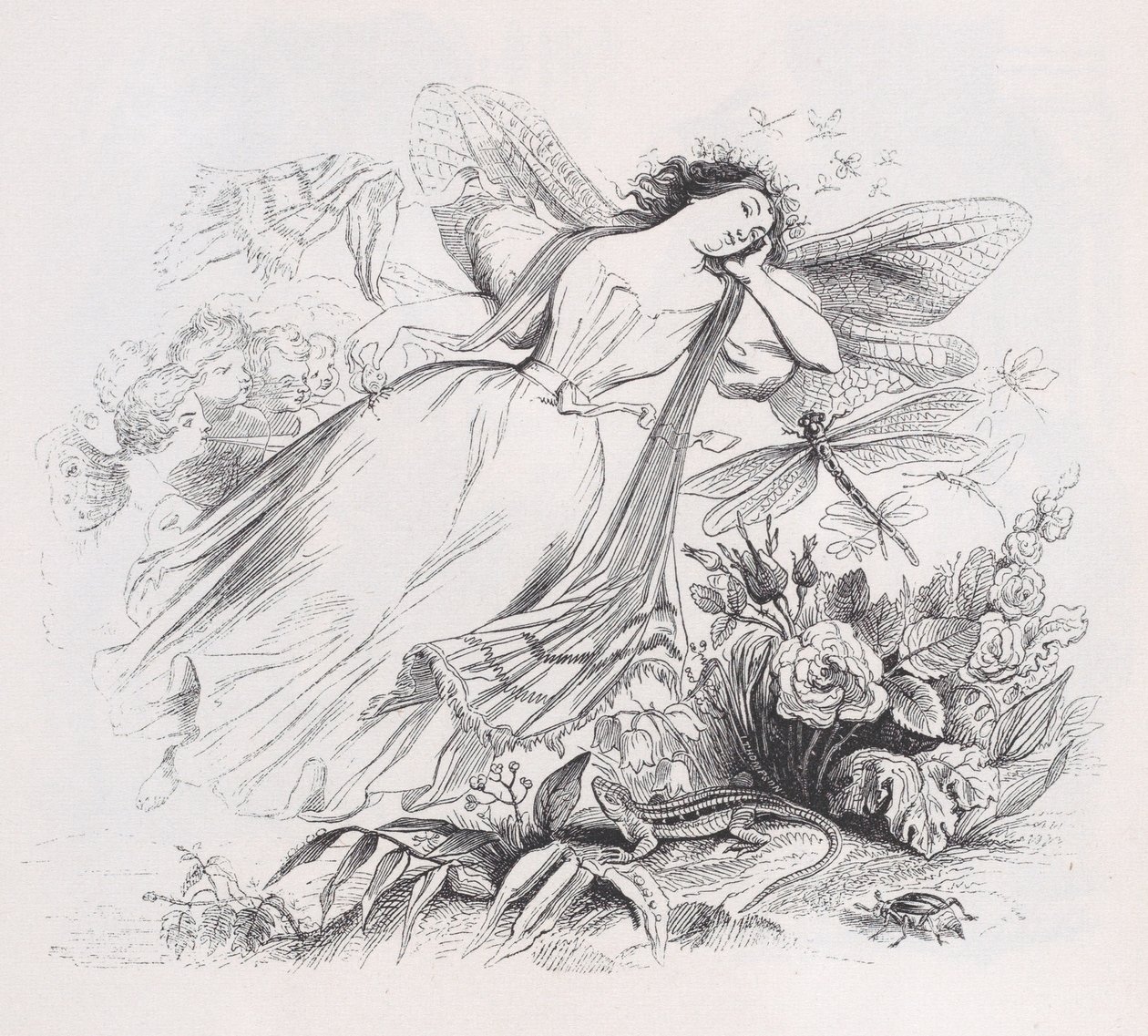 A szilf a Béranger teljes műveiből, 1836. alkotó: Jean Ignace Isidore Gérard