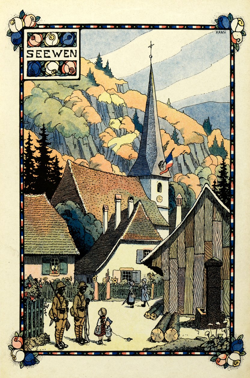 A trikolor paradicsom: Seewen 1918 alkotó: Jean Jacques (1873 1951) Waltz