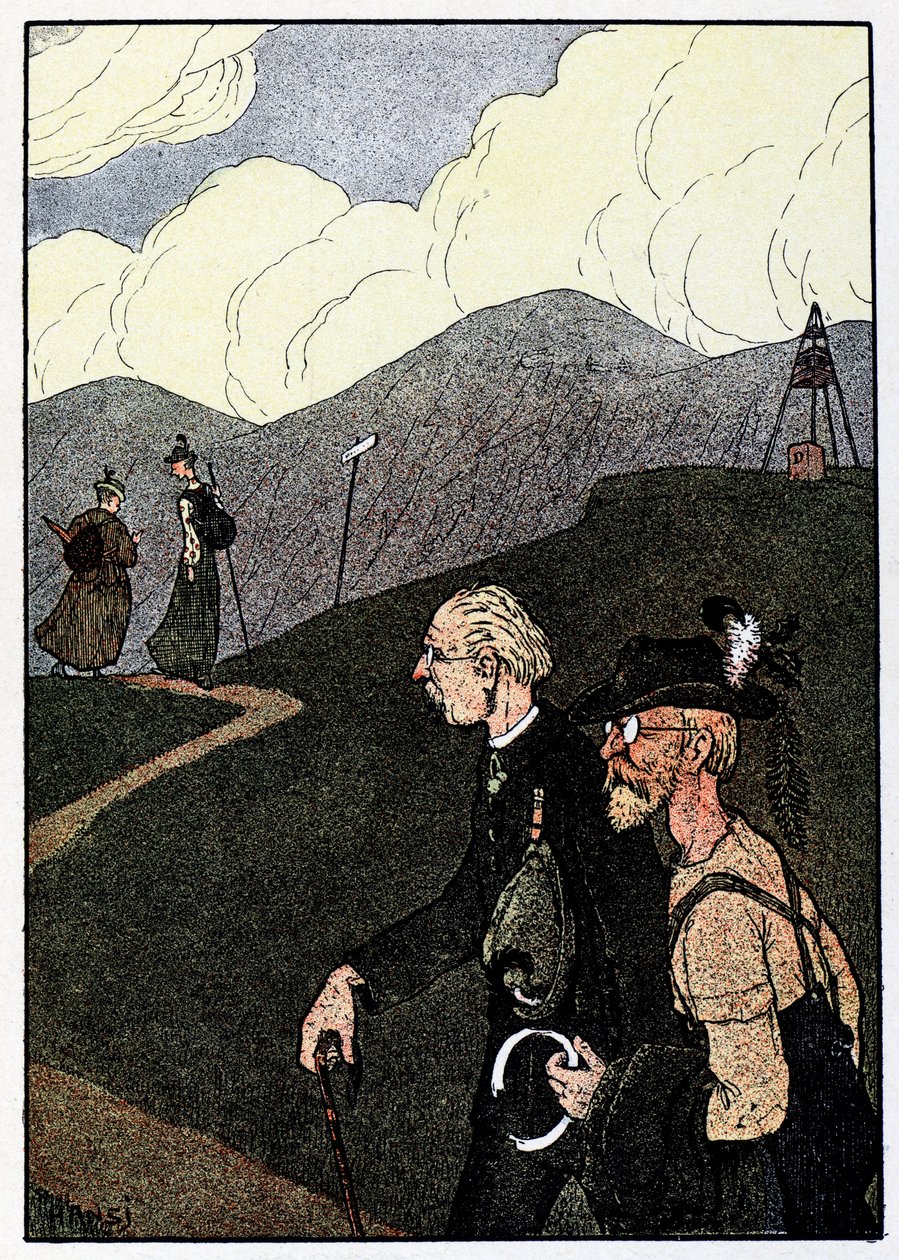 Vogesen Bilder (a Vogézek képei); Promenade sur les Cretes alkotó: Jean Jacques (1873 1951) Waltz