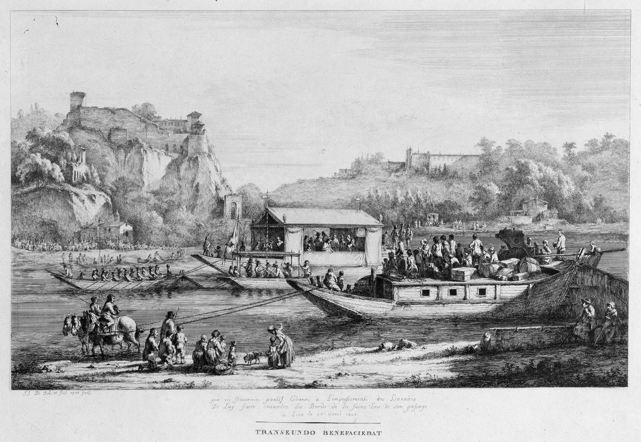 Hajókirándulás a Szajnán, 1803. alkotó: Jean Jacques Boissieu de