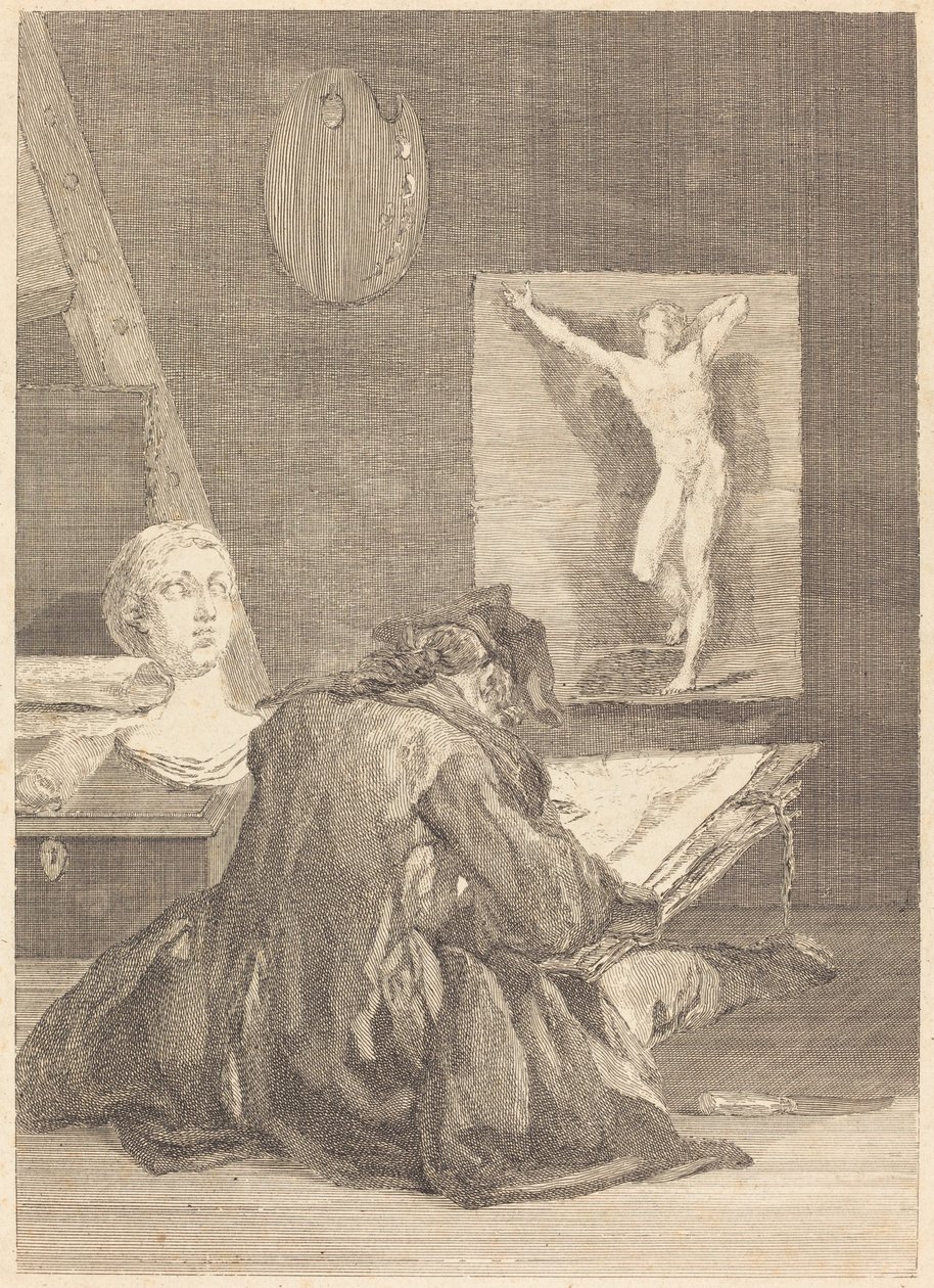A fogalmazó alkotó: Jean Jacques Flipart after Jean Siméon Chardin