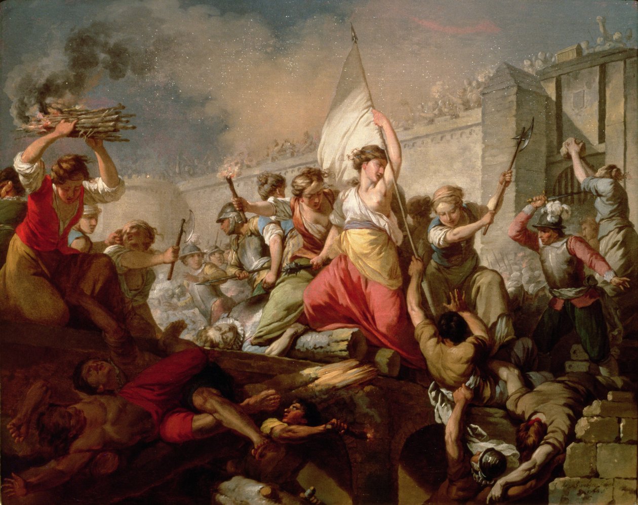 Jeanne Hachette Beauvais ostrománál 1472-ben, 1778-ban alkotó: Jean Jacques Francois Le Barbier