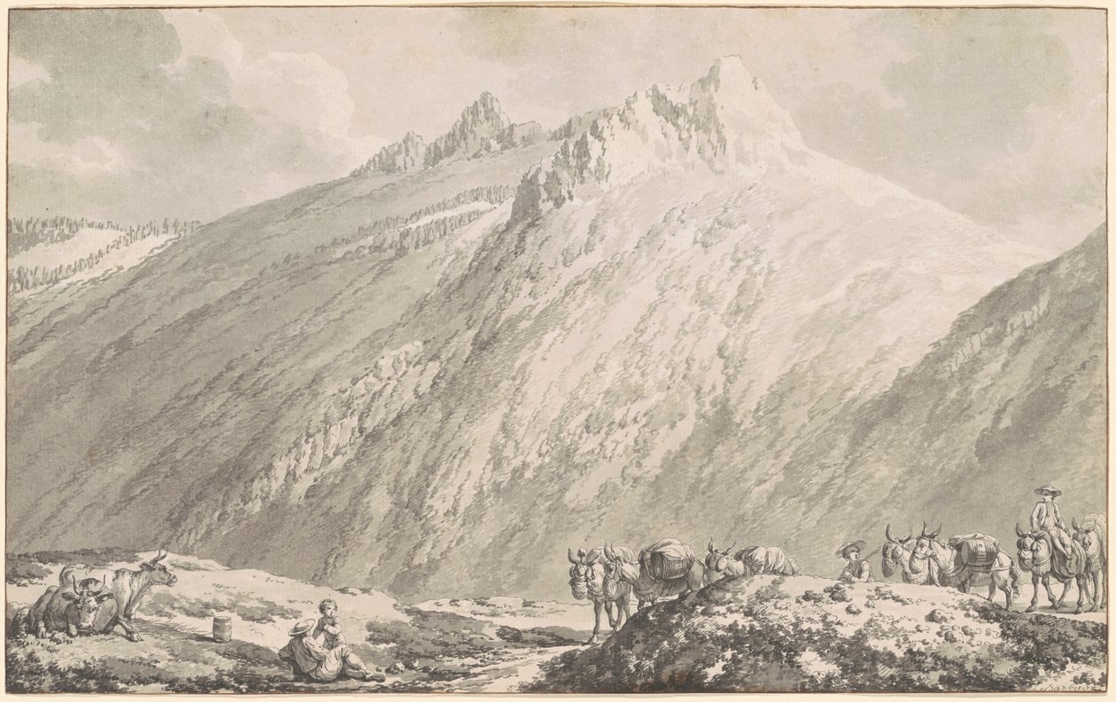 A Grimsel-hágó alkotó: Jean Jacques Francois Le Barbier
