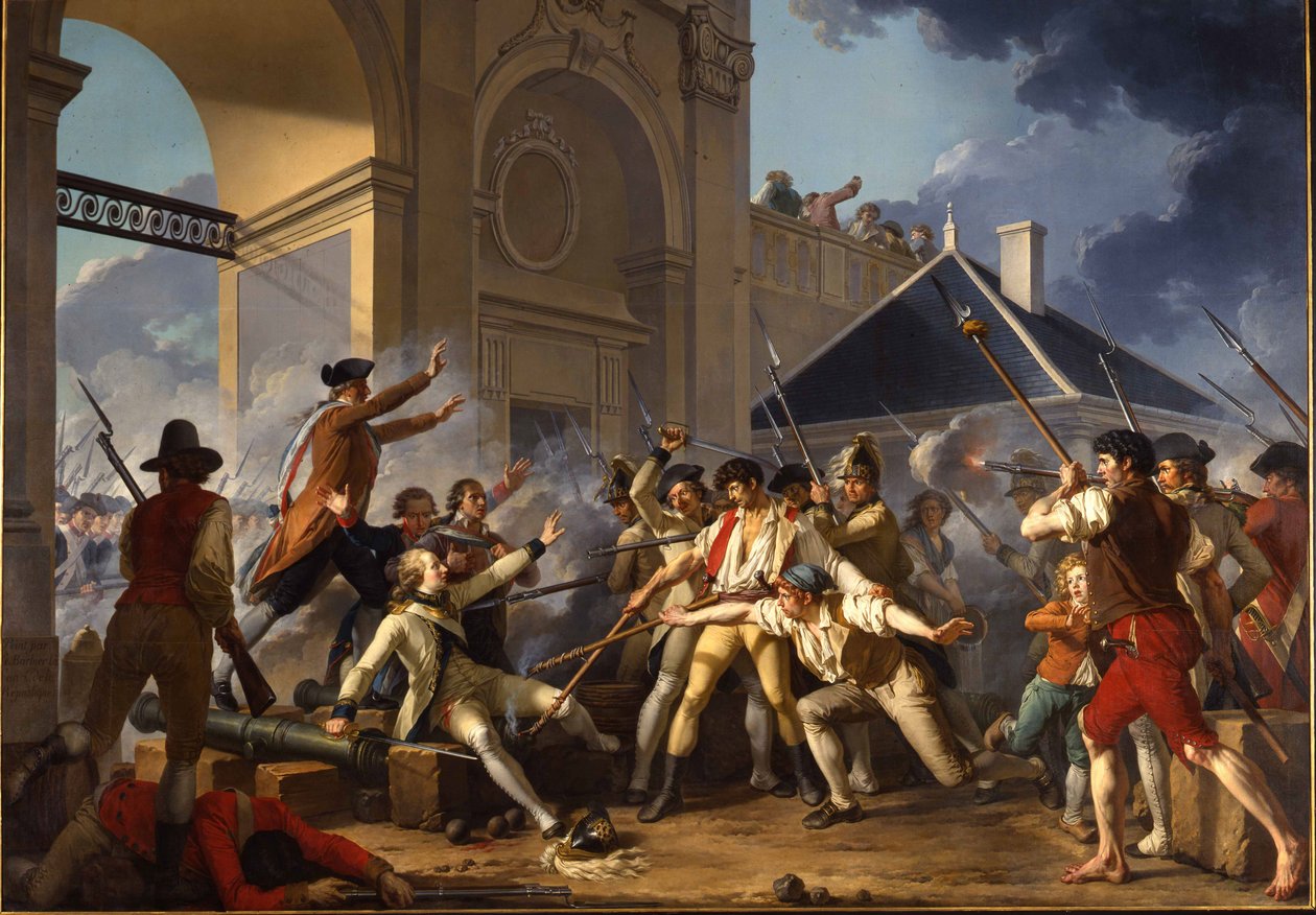 Az ifjú Désilles hősi bátorsága, 1790. augusztus 31., a Nancy-ügyben, 1794. alkotó: Jean Jacques Francois Le Barbier