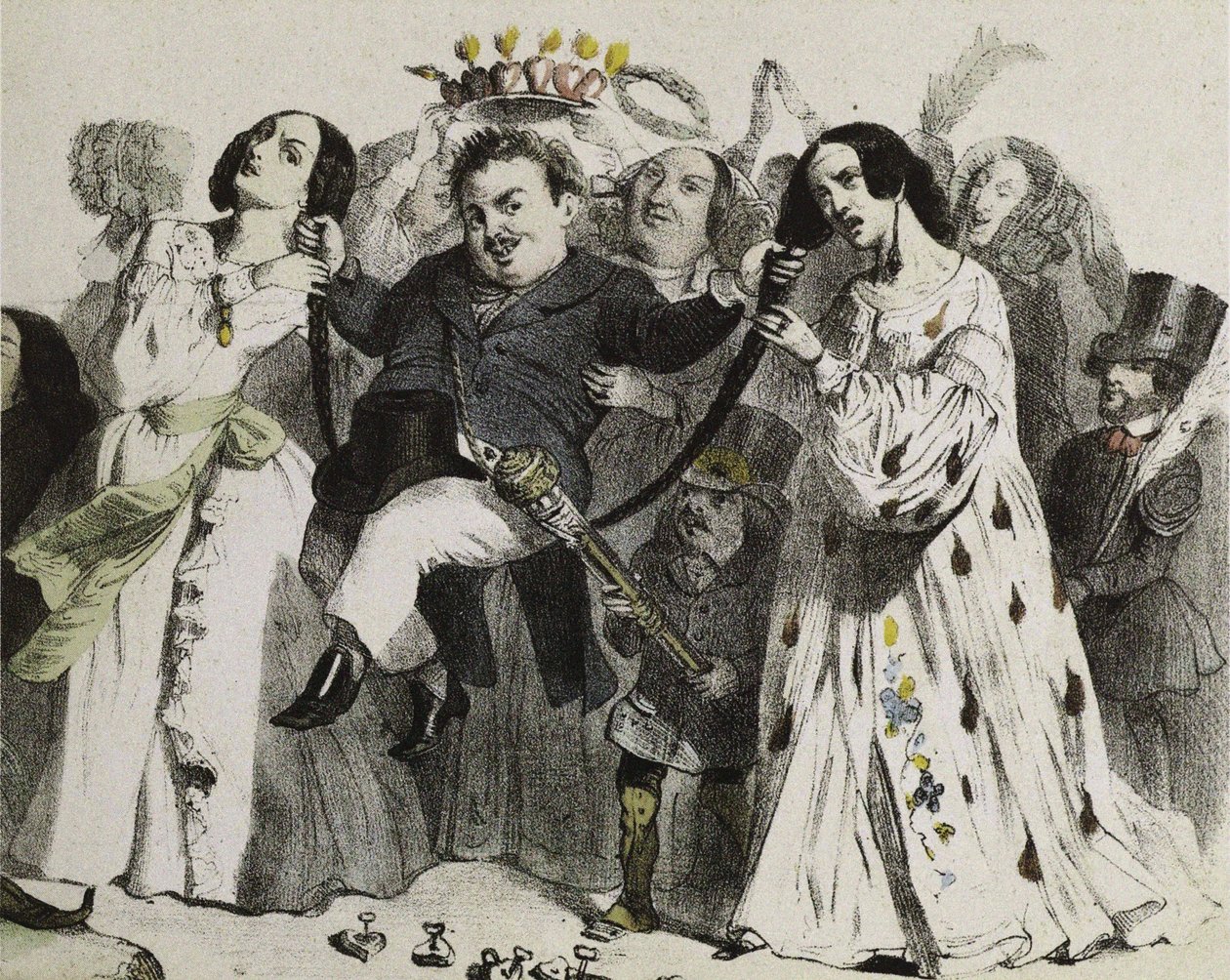 Honoré de Balzac, a nők által támogatott és koronázott szerzőink legtermékenyebbje, 1839. alkotó: Jean Jacques Grandville