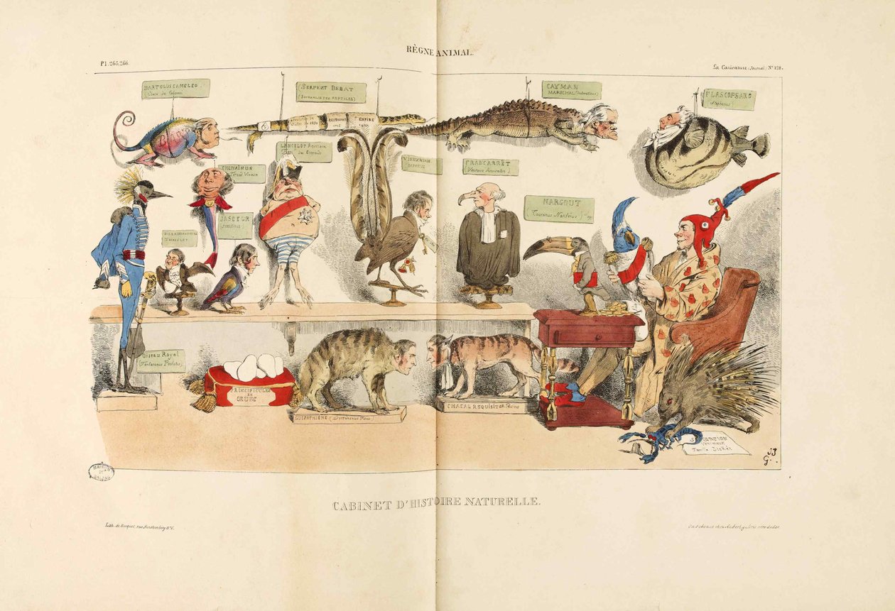 Animal Kingdom Animal Kingdom. A La Caricature-ből, 1833. alkotó: Jean Jacques Grandville