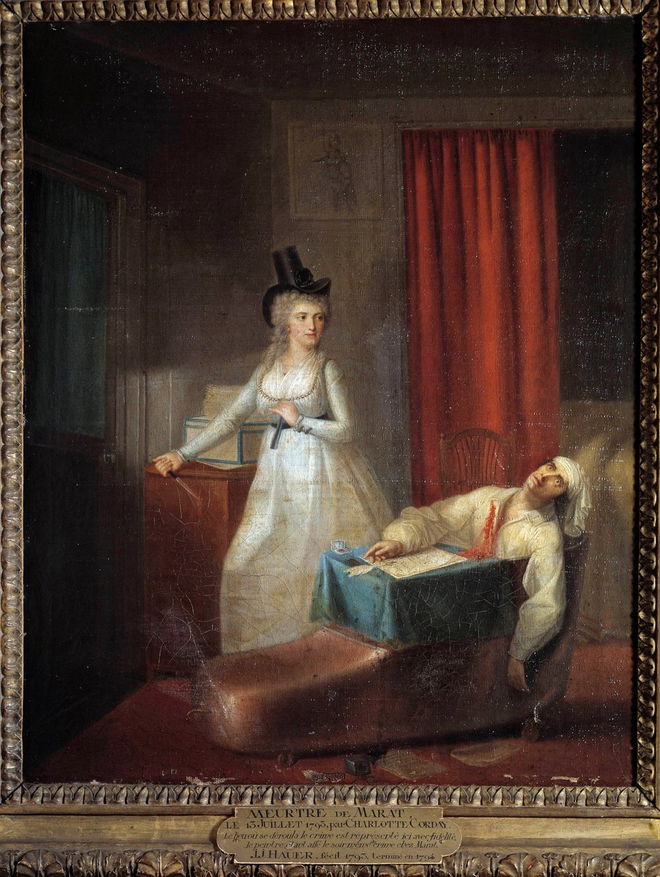 Charlotte Corday-gyilkosság, Jean Paul Marat (1743-1793) július 13. alkotó: Jean Jacques Hauer