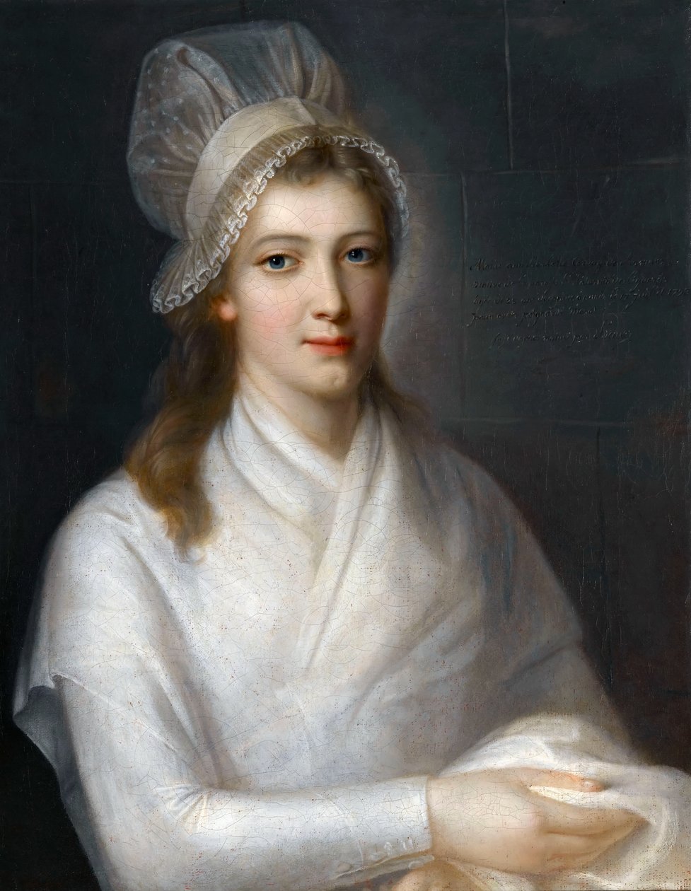 Charlotte Corday portréja 1768-1793 alkotó: Jean Jacques Hauer