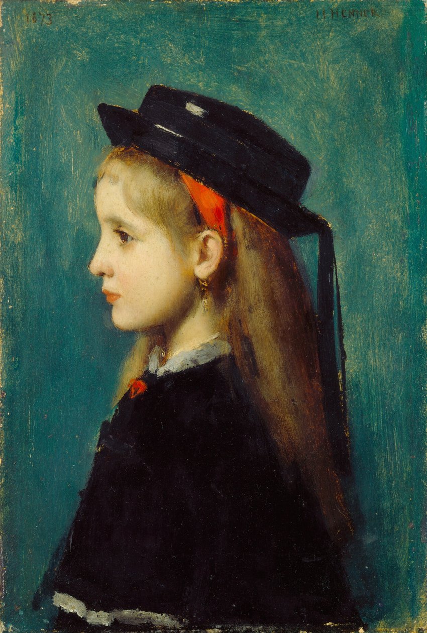 Elzászi lány, 1873. alkotó: Jean Jacques Henner