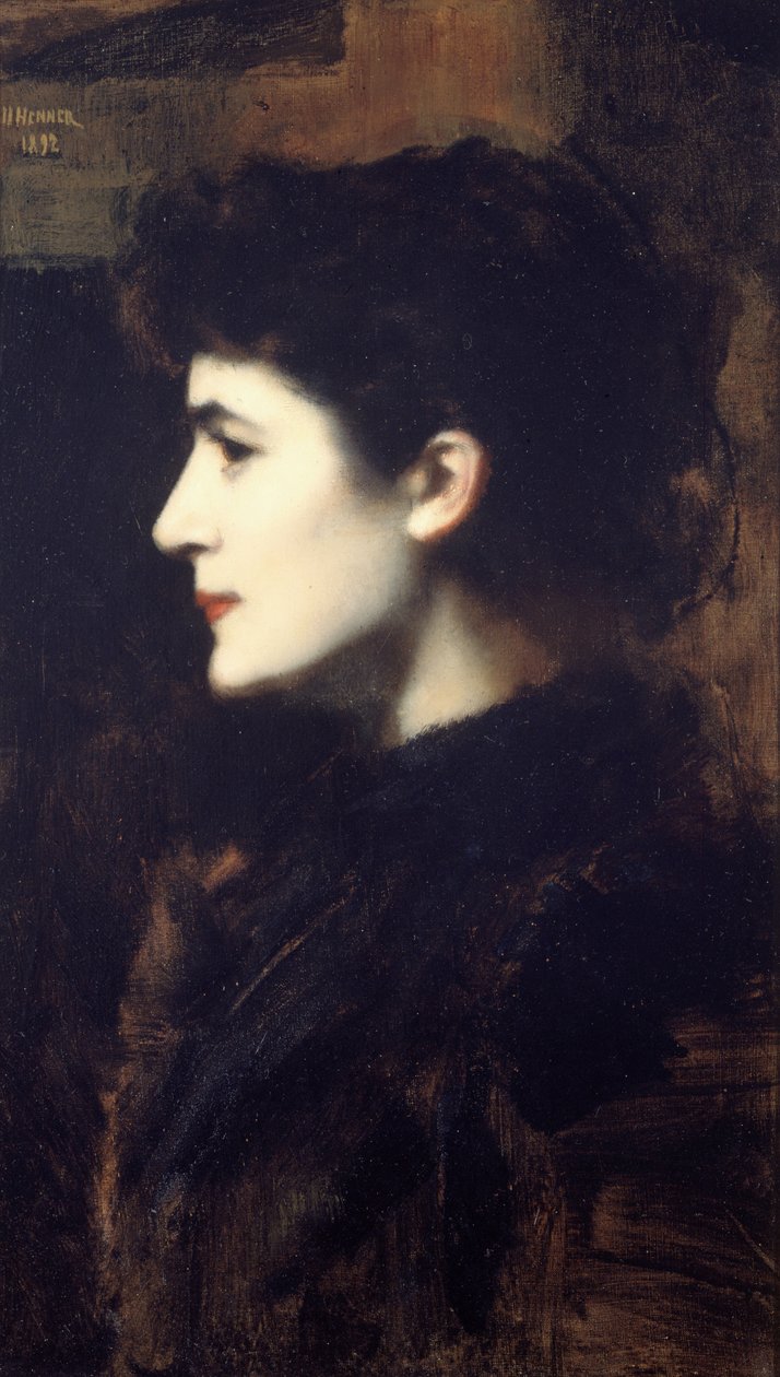 Eugénie-Marie Gadiffet-Caillard, Germaine Dawis néven 1857-1927, 1892. alkotó: Jean Jacques Henner