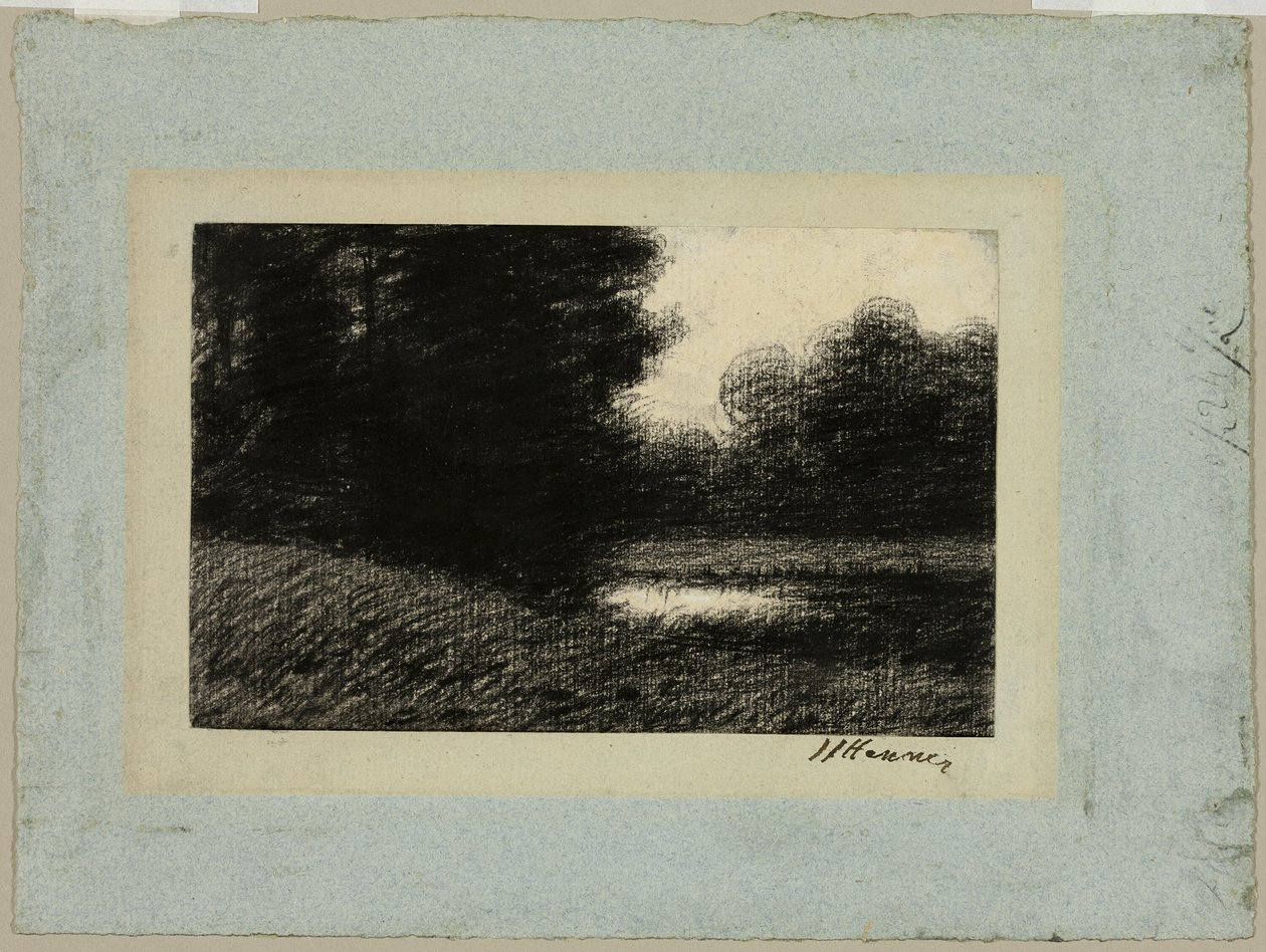 Táj egy tóval alkotó: Jean Jacques Henner