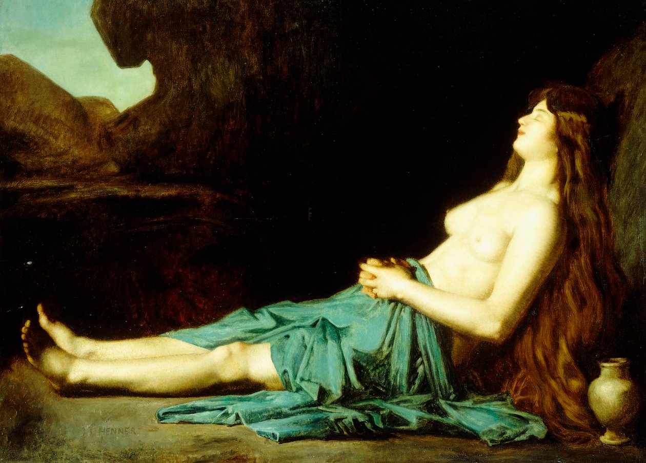 Madeleine a sivatagban, 1874 körül alkotó: Jean Jacques Henner