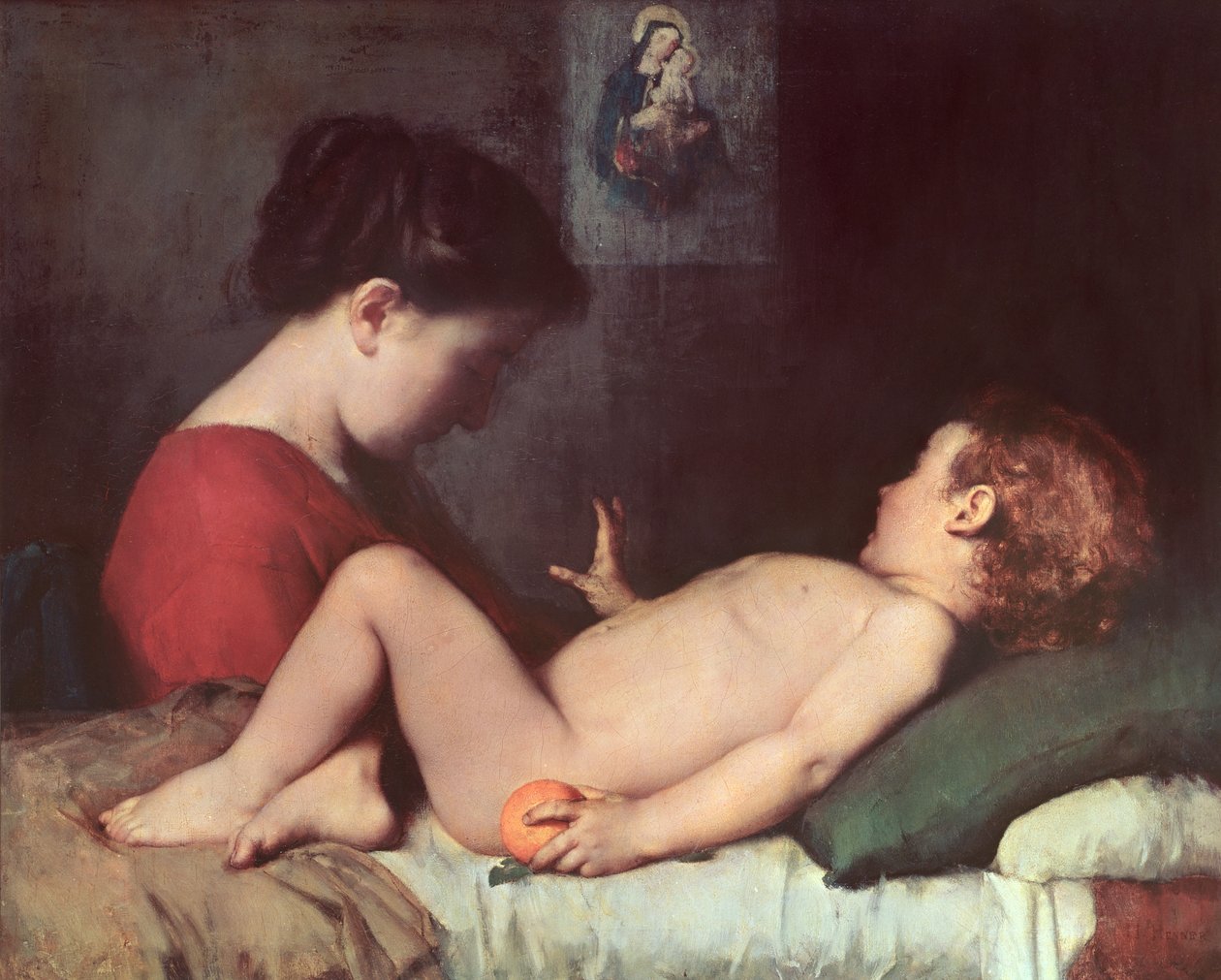 Az ébredő gyermek alkotó: Jean Jacques Henner