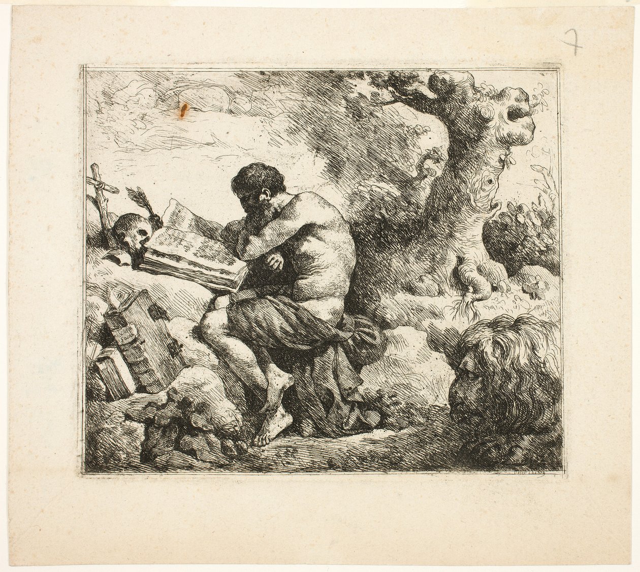 Szent Jeromos alkotó: Jean Jacques Lagrenee