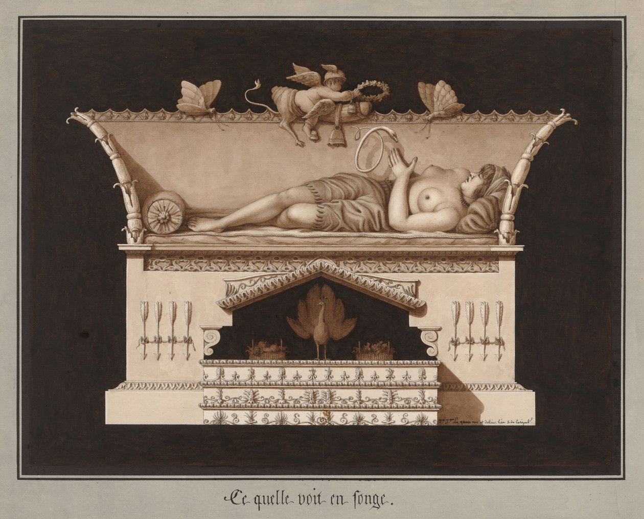 Amit álmában lát, 1794 körül. alkotó: Jean Jacques Lequeu