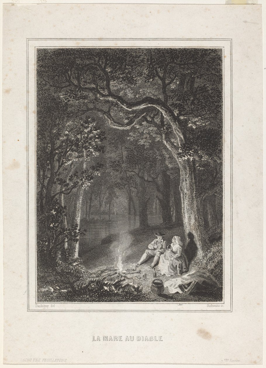 Az ördög tava alkotó: Jean Jacques Outhwaite, after Charles François Daubigny