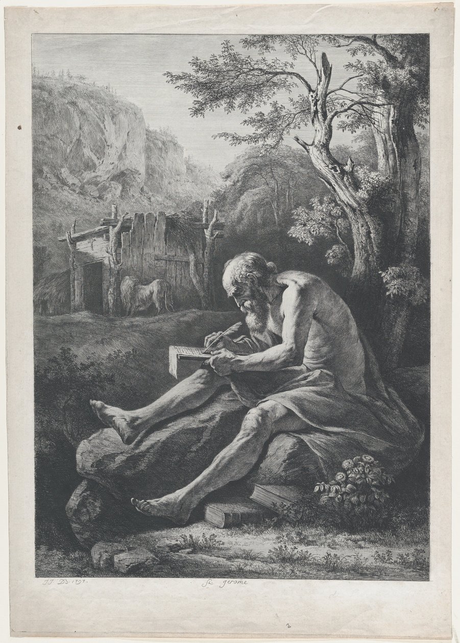 Szent Jeromos, 1797. alkotó: Jean Jacques de Boissieu