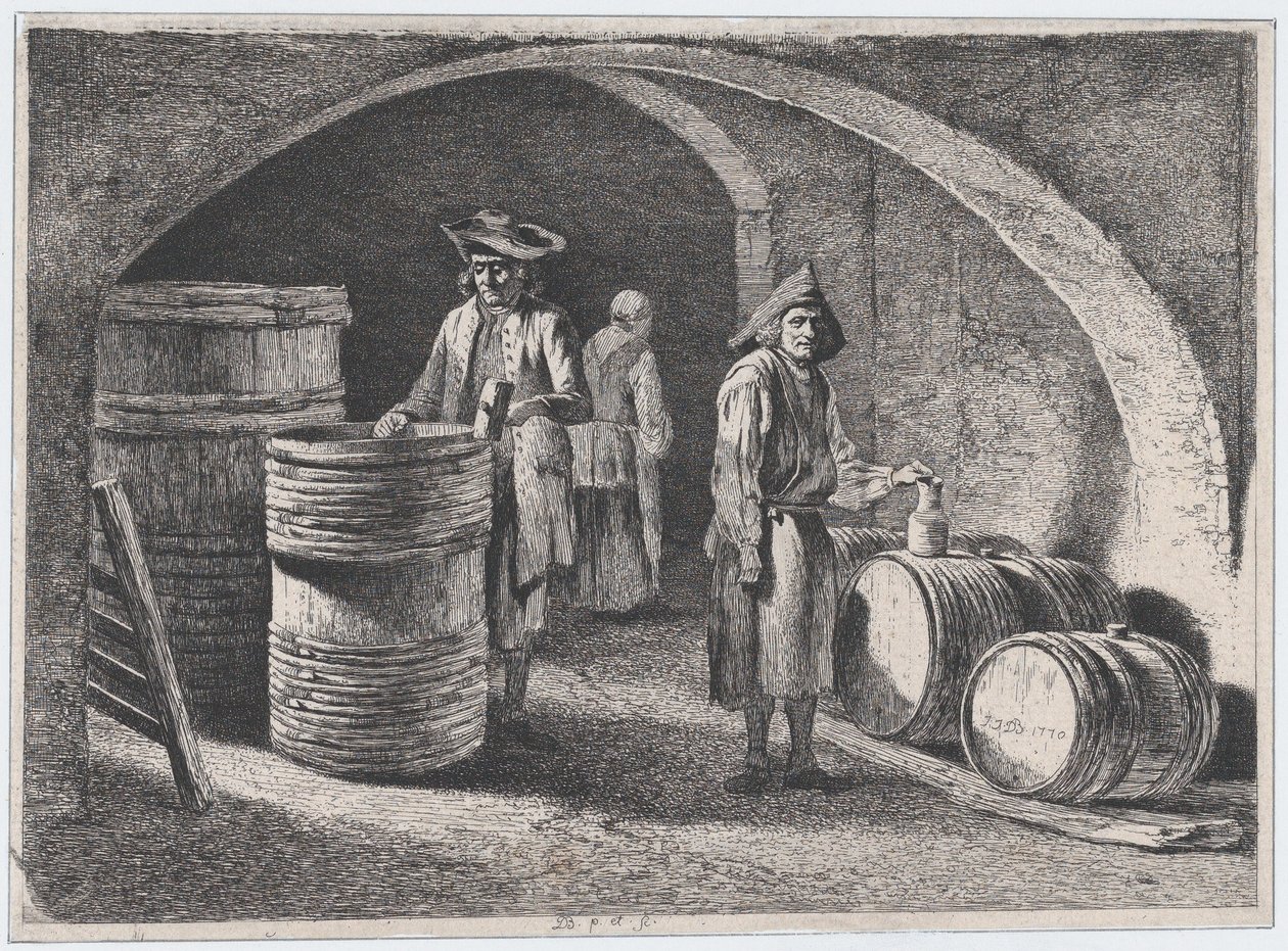 A kis kádárok, 1770. alkotó: Jean Jacques de Boissieu